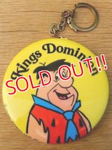 ct-160401-22 Fred Flintstone / Button Key Ring