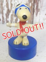 ct-160409-10 Snoopy / IDEAL 70's Push Puppet