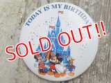 ct-160615-23 Disneyland / Today is My Birthday Pinback