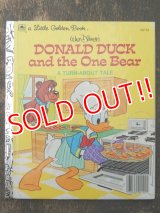 bk-160615-20 Donald Duck and the One Bear / 70's Little Golden Book