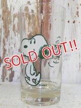 gs-160901-02 Snoopy / 70's "Too much root beer!" glass