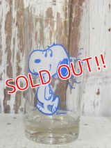 gs-160901-03 Snoopy / 70's "Too much root beer!" glass