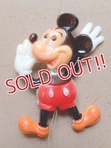 ct-160901-15 Mickey Mouse / 70's Plastic Pinback