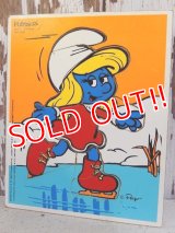 ct-160901-40 Smurfette / Playskool 80's Wood Puzzle