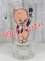 gs-170111-02 Porky Pig / PEPSI 1973 Collector series glass (short)