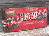 dp-170111-10 PIONEER SEED CORN / Vintage Metal Sign