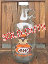 ct-170511-01 A&W / Root Beer 2000's Half Gallon Bottle