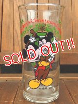 gs-170605-01 Mickey Mouse & Morty / Coca Cola "Mickey's Christmas Carol" 1982 Glass