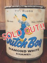 dp-170803-29 Dutch Boy / Vintage Diamond White Enamel Can