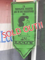 ct-171001-08 PEANUTS / 1960's Banner "Lucy" Green