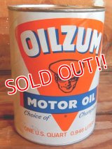 dp-171020-18 OILZUM / 1970's 1QT Motor Oil Can