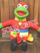 ct-171109-19 Kermit the Frog / Mattel 1990's Firefighter Plush Doll