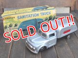 dp-160309-31 Line Mar Toys / 1960's Friction Sanitation Truck