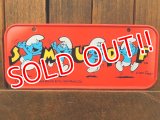 ct-180201-11 Smurf / 1980's Bicycle Plate