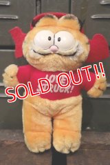 ct-180302-06 Garfield / R.DAKIN 1980's Plush Doll "LOVE STRUCK!"