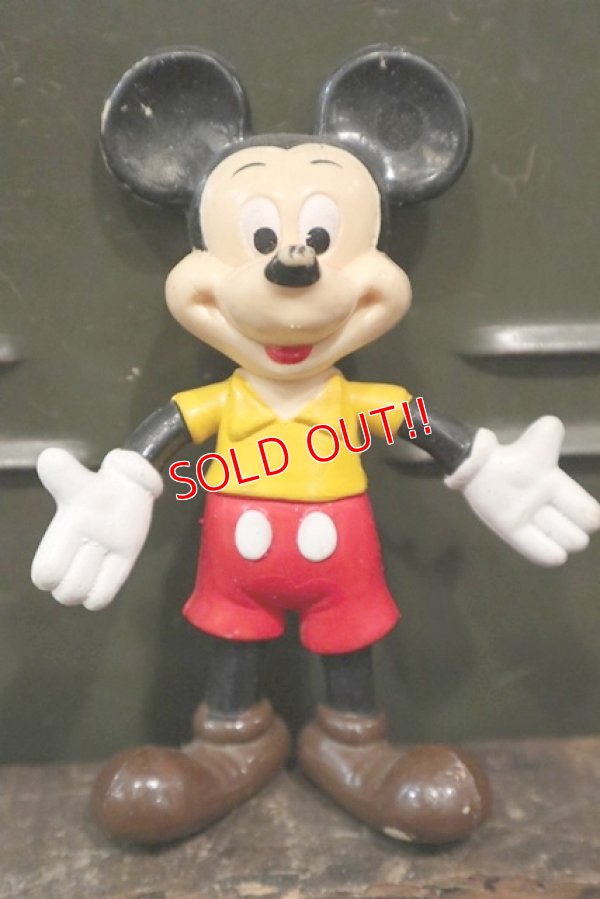画像1: dp-150302-37 Mickey Mouse / 1970's Bendable Figure