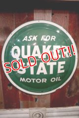 dp-180401-09 Quaker State / 1970's Convex Sign