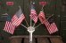 画像1: dp-180110-27 1970's〜U.S.A. mini Flag Holder Set (1)