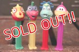 pz-130917-04 PEZ-A-SAURS / 1990's PEZ Dispenser set of 4