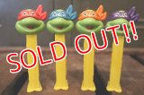 pz-130917-04 Teenage Mutant Ninja Turtles / 1990's PEZ Dispenser Set of 4 (Happy)