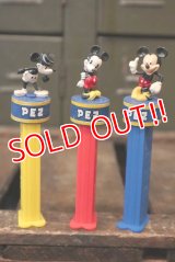 pz-130917-04 Mickey Mouse / PEZ Candy Inc.80th Anniversary Dispenser set of 3