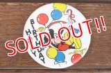 ct-180514-10 Mickey Mouse  / 1990's Pinback "HAPPY BIRTHDAY"