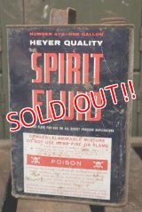 dp-180601-31 Heyer Quality Spirit Fluid / Vintage One Gallon Can