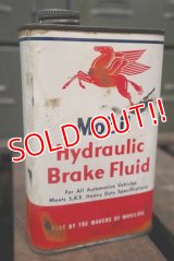 dp-180701-10 Mobil / 1950's-1960's Hydraulic Brake Fluid Can