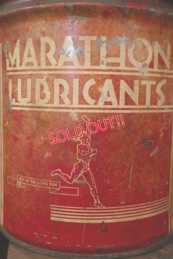 画像2: dp-180701-53 MARATHON LUBRICANTS / 1940's 25 Pounds Can