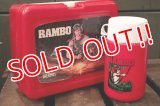 ct-120717-03 RAMBO: First Blood Part II / Thermos 1985 Plastic Lunchbox