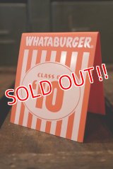 dp-180801-54 Whataburger / Class of 10 Plastic Sign