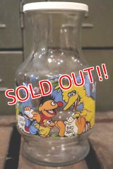 ct-181001-17 SESAME STREET / Anchor Hocking 1980's Glass Jug