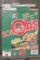 ad-130507-01 QUAKER / Oh!s Apple Cinnamon 1989 Cereal Box