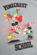 ct-190101-15 Mickey Mouse & Minnie Mouse / PINECREST SCHOOL 1980's Kid's T-Shrit