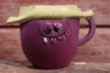 ct-150202-14 【JUNK】Pillsbury / Funny Face 1970's Plastic Mug "Goofy Grape"