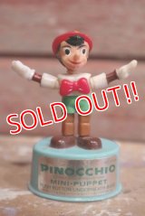 ct-160901-151 Pinocchio / Kohner Bros 1970's Mini Push Puppet