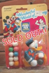 ct-190301-26 Donald Duck / Superior 1980's Gum Ball Pocket Pack Dispenser