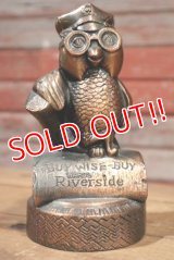 ct-190401-71 Riverside Tire / 1970's Owl Coin Bank