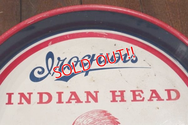 画像2: dp-190402-20 Iroquois INDIAN HEAD BEER & ALE / 1970's Tin Serving Tray