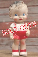 ct-190605-64 Sun Rubber / Ruth E Newton 1950's Boy Squeaky Doll