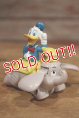 nt-190610-01 Donald Duck & Dumbo / 1990's Wind Up Toy