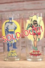 gs-190301-06 BATMAN & ROBIN / PEPSI 1976 Collector Series Glass Set