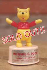 ct-160901-151 Winnie the Pooh / Kohner Bros 1970's Mini Push Puppet