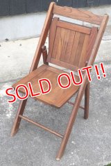 dp-190701-17 Vintage Wood Folding Chair