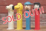 pz-130917-04 PEANUTS Gang / early 1990's PEZ Dispenser Set of 4