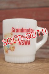 nfk-190801-10 Fire-King/ Grandmother  OF The Day KSWA Ribbed Bottom Mug