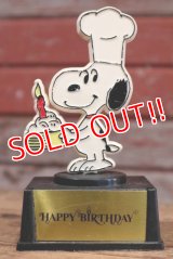 ct-190801-09 Snoopy / AVIVA 1970's Trophy "Happy Birthday"