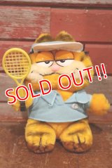 ct-190910-64 Garfield / 1980's Plush Doll "Tennis"