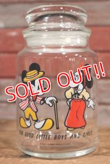 ct-190905-84 Mickey Mouse & Minnie Mouse / 1960's-1970's Glass Jar