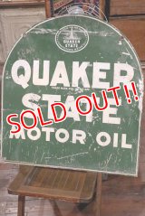 dp-190901-28 Quaker State / 1940's W-side Metal Sign